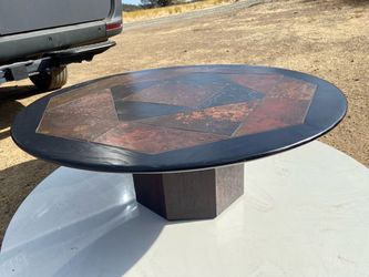 Vintage Modern Brutalist Stone coffee table Attributed To Paul Kingma