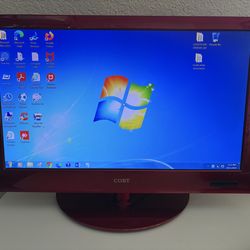 Red COBY 23” LCD TV / Monitor – Works Great