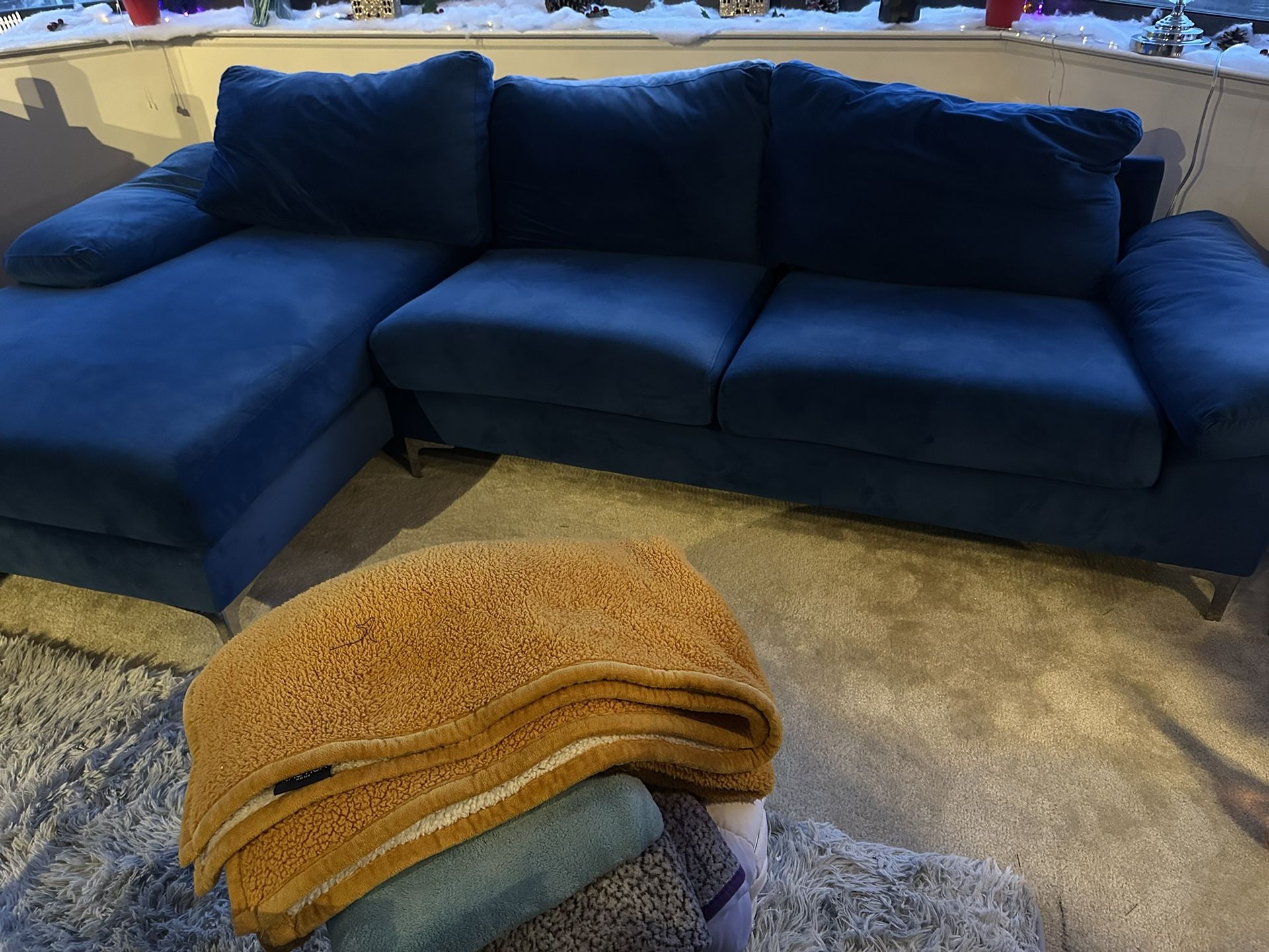 Blue Comfy Couch