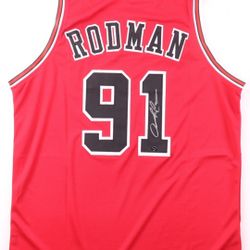 Dennis Rodman Signed Jersey (Authentic Ink)
