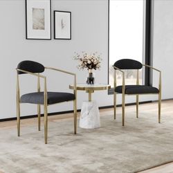 Set Of 2 New Black Chairs 