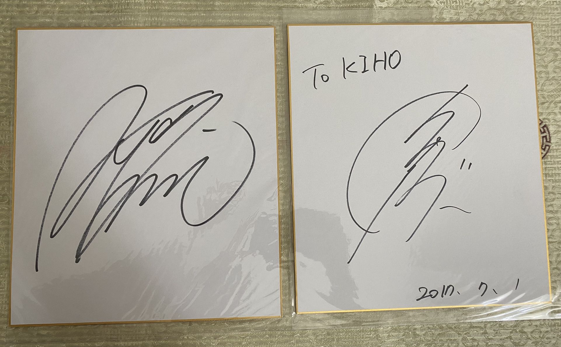 Fate Grand Order Anime Expo AX 2017 Ayako Kawasumi Tomokazu Seki Saber Gilgamesh Autograph