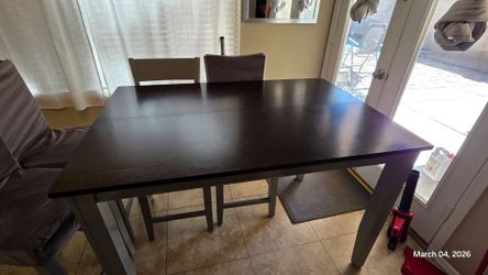 Counter height dining table