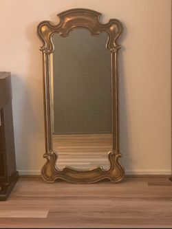 Wood Framed Full Length Mirror