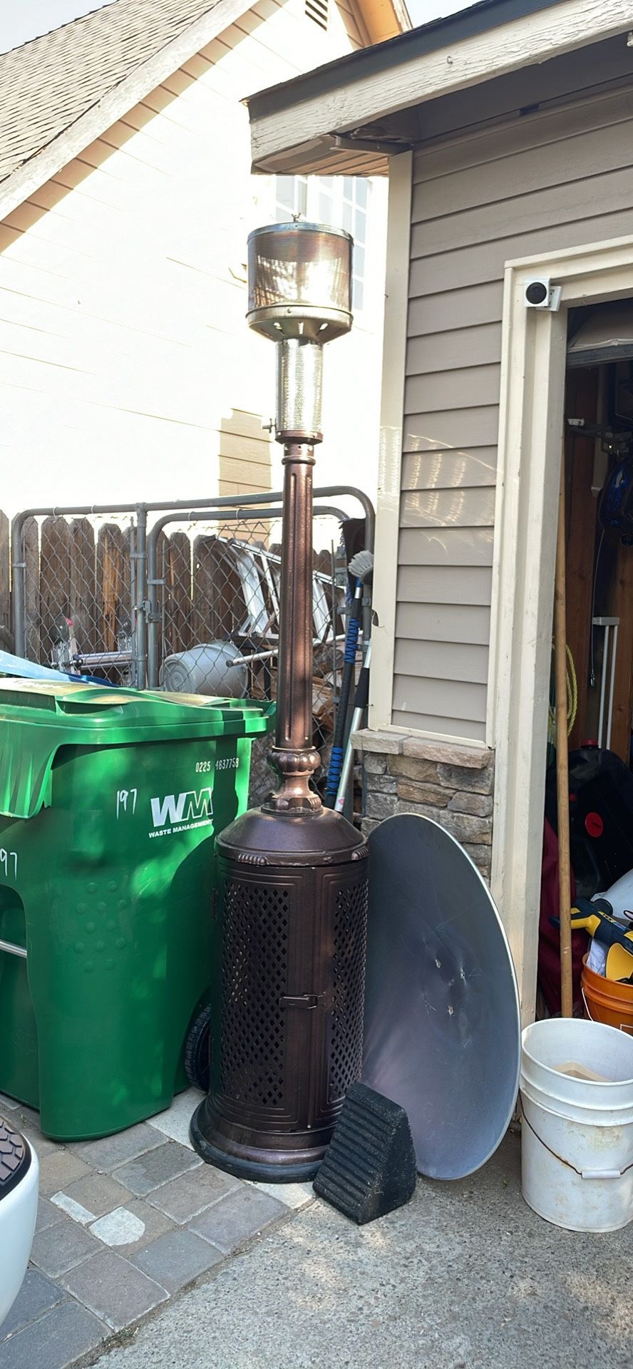 Cast iron outdoor heater