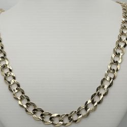 Mens 10k Yellow Gold 11mm Cuban Curb Link 24” Necklace 53.7 Gr 11046720