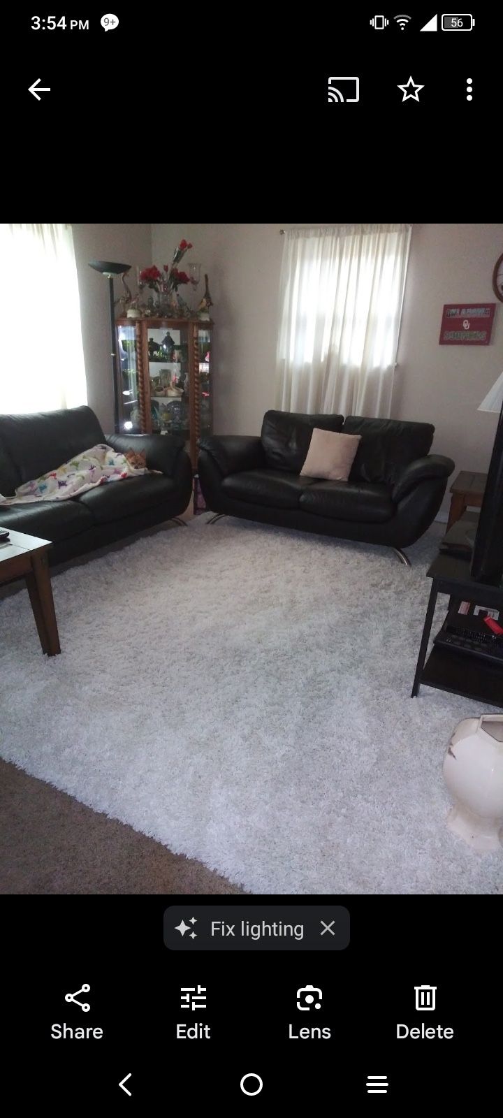 Leather Loveseat & Sofa