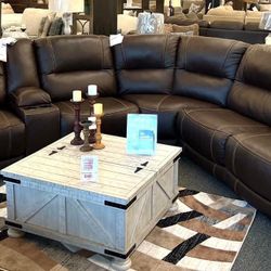 Reclining Sectional In Stock For Immediate Delivery 