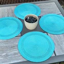 Set Of 4 Woven Placemats 