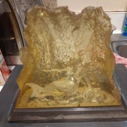 Mermaid  In   Glass  Setting