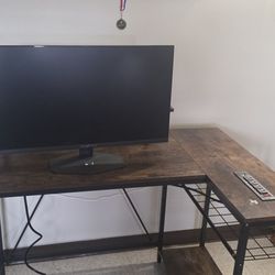 Sceptre New 27-inch Gaming Monitor 100Hz /Style
Shape	L-Shape
Desk Design	Ladder Desk
Color	Rustic Brown
Measurements
Item Dimensions D x W x H	32.28"