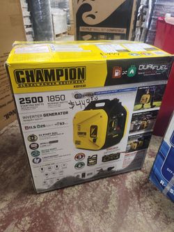 Champion Power Equipment
2500/1850-Watt Recoil Start Dual Fuel Gasoline and Propane Inverter Generator w/ Quiet Technology, Free 3-Year Warranty
