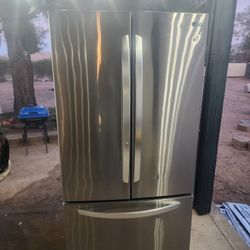 LG 3 DOOR STAINLESS STEEL REFRIGERATOR (FRIDGE)