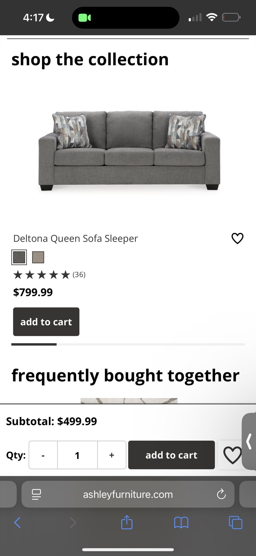 Barely Used Sofa Set