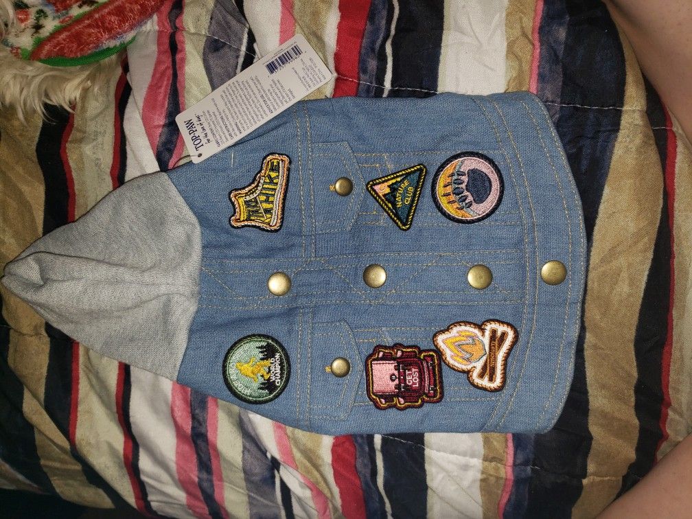 XS Pet Jean Jacket 