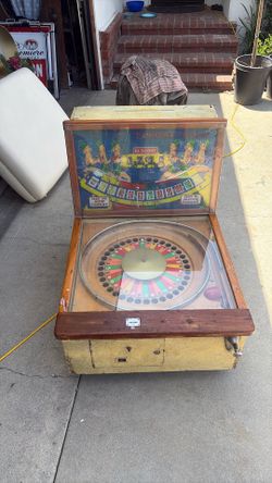 1957  Bally target roll roulette pinball