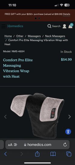 Homedics Comfort Pro Elite Massaging Vibration Wrap with Heat