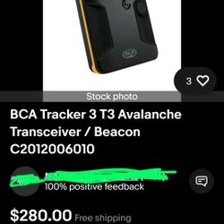 BCA Tracker 3 Avalanche Transceiver/Beacon (W/ Carrying Case)