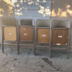 Vintage Foldable Chairs 