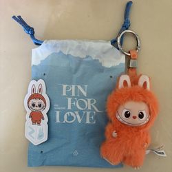 New Authentic Pin for Love Labubu Letter Z Kaychain