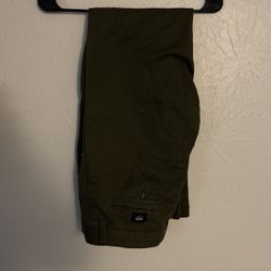 vans size 34 pants color green 