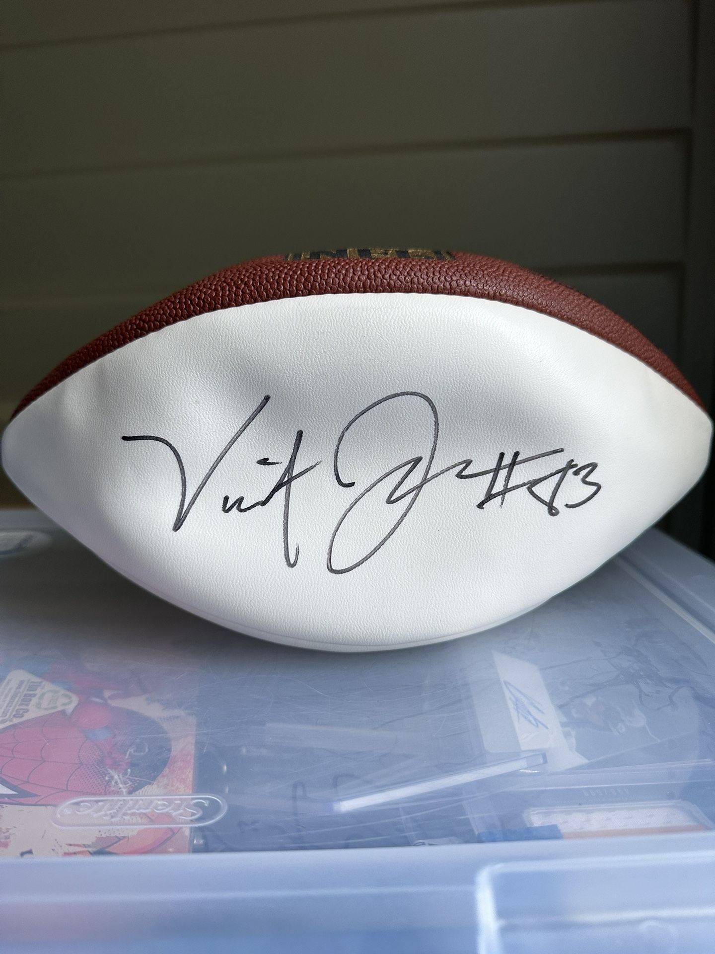 Vincent Jackson signed “The Duke” Wilson Official football with PSA/DNA COA