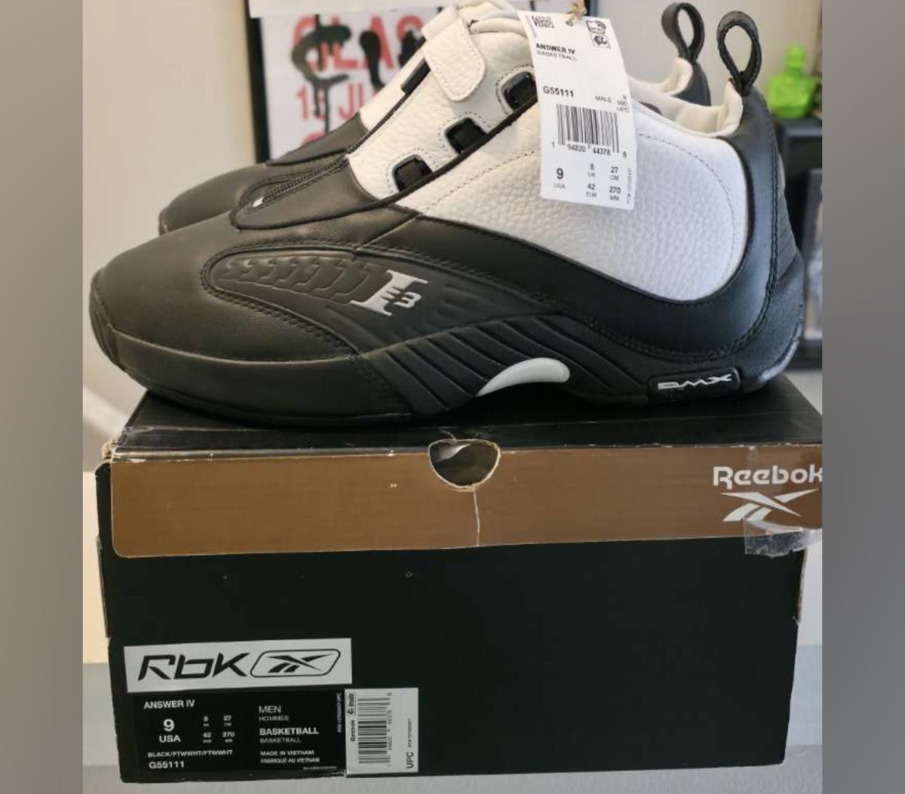 Allen Iverson Reebok Answer “step Over” Deadstock