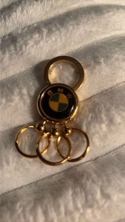 BMW Logo Gold-Tone Keychain