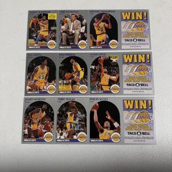 1990 Hoops Taco Bell Lakers Sheets