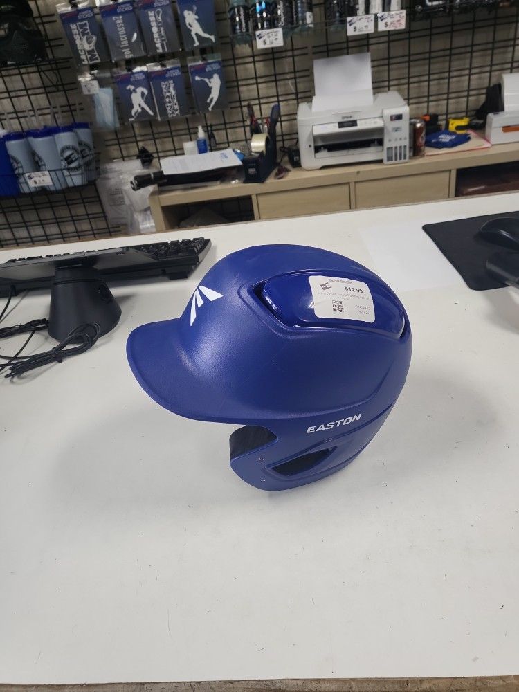 Used Easton baseball batting helmet blue