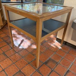 Elegant Glass/Wooden Display Case