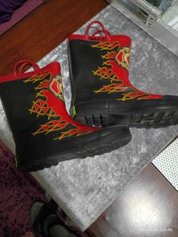 Fireman Rubber Boots,  Big Boy Size 2/3