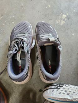 Gray sneakers