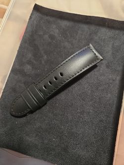 Panerai 24mm Black Leather Strap