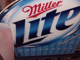 miller light sign for bar deco big