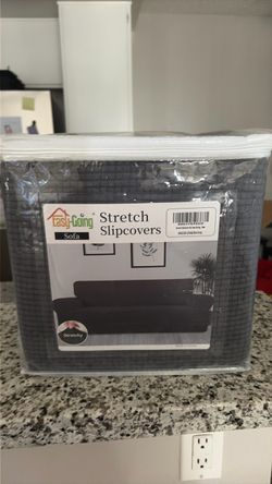 Dark Grey Couch Covers – Great Condition!