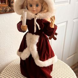 Christmas Porcelain Doll