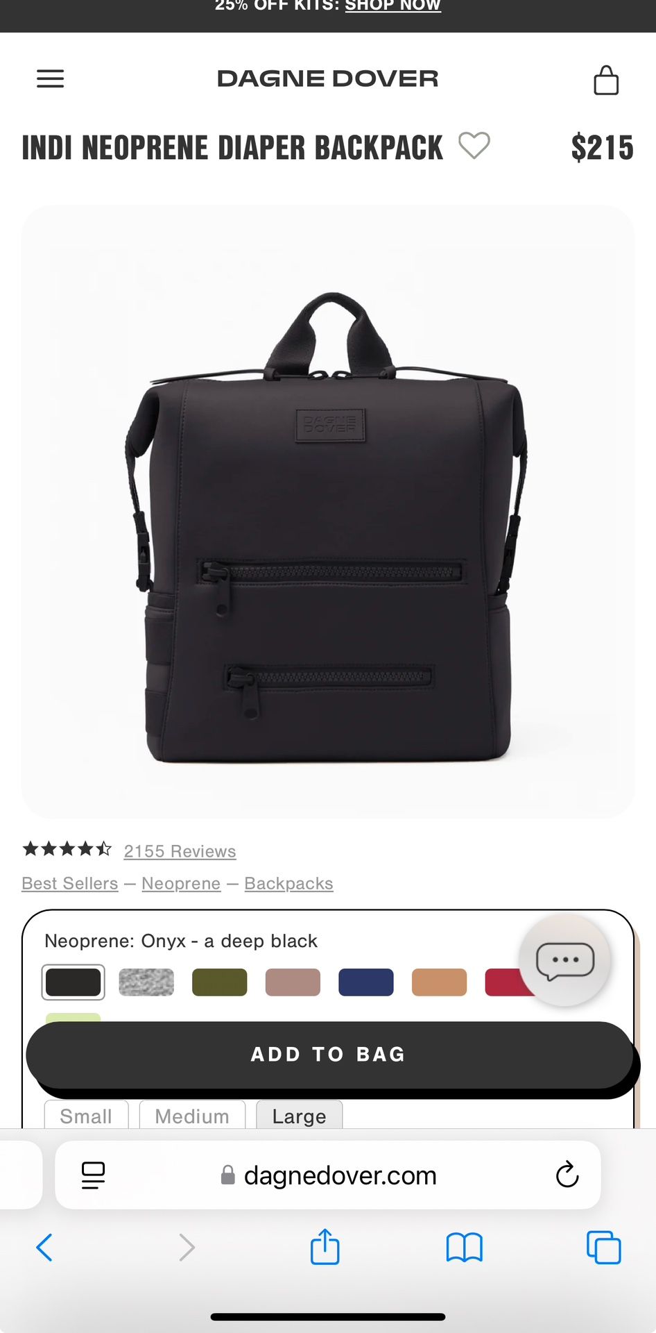 Dagne Dover Diaper Bag