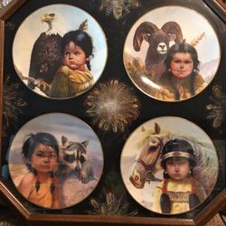 Perrillo Indian plates and frame