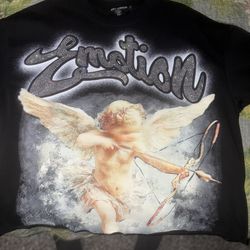 Cropped Mixed Motion Shirt Size M