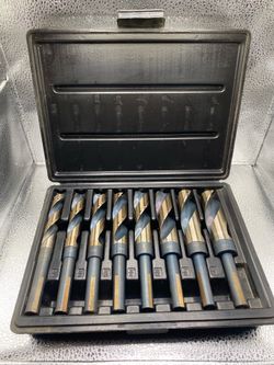 Kimball Midwest 8 Piece Super Primalloy S&D Drill Bit Set 9/16” - 1” Industrial