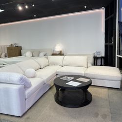Modular Cloud Sectional Sofa Chaise With Ottoman ☁️ — NEW + FREE Delivery