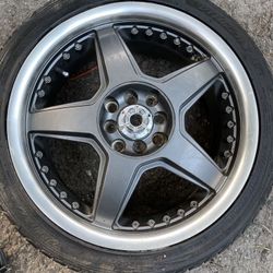 Set of 4 Rims and tires 215/40ZR17