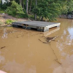 16 X 16 Dock. Needs Some Work. Needs Deckind And 2 Side 2 X 10 Frames. 