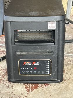 Xtreme Power USA Portable Electric Space Heater w/ Fan & Timer – Black