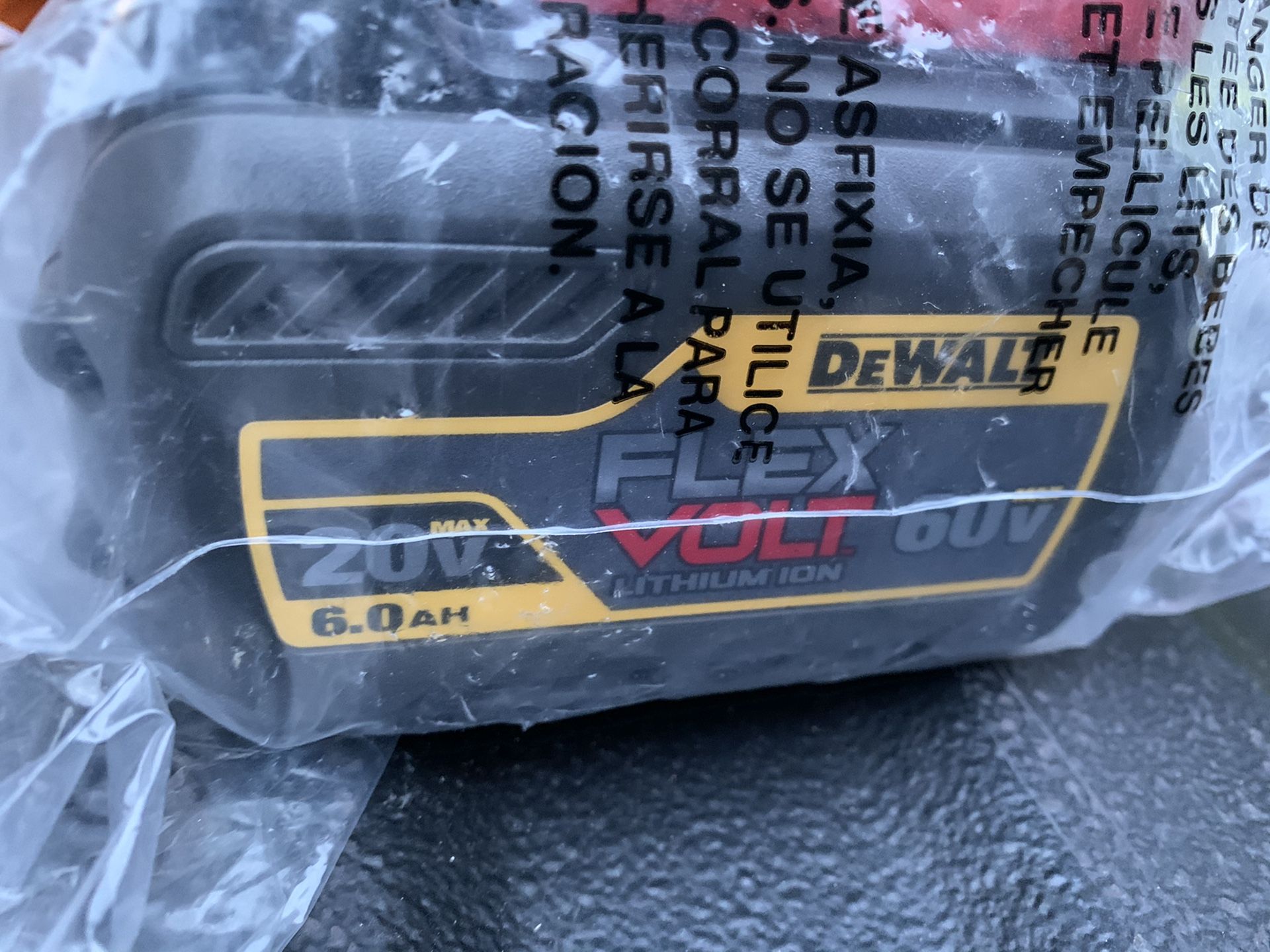 Dewalt 60v - 20v - flexvolt 6.0ah