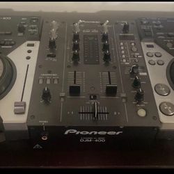 Pioneer CDJ-400 Single CD Player x 2 DJM-400 DJ Player Mixer CDJ400 DJM400 Used