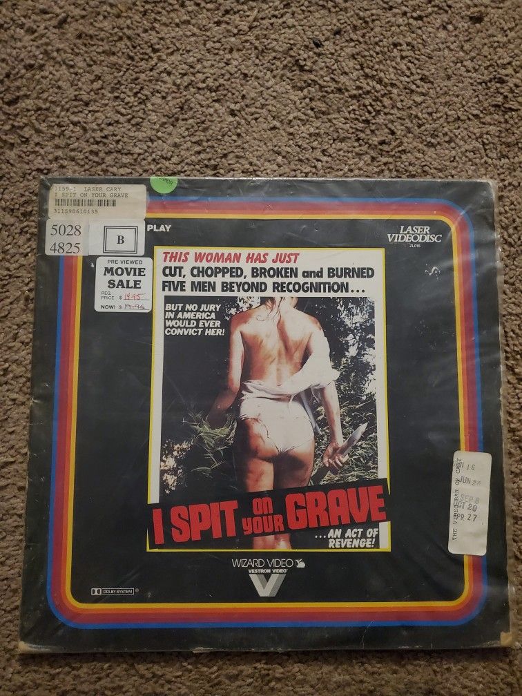 I Spit On Your Grave Laserdisc Wizard Video
