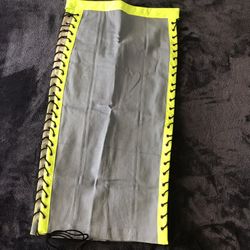 Tube Top And Lace-up Skirt Set