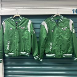Kelly Green Eagles Bomber Jacket 